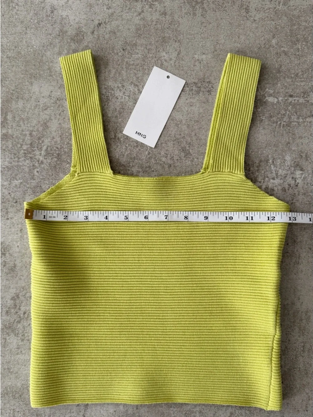 Mango Ribbed Crop Top - Picture 11 of 12